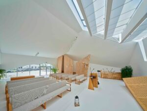 Interiér modlitebny